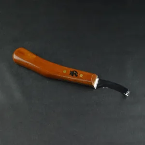 MFC LONG CURVED BLADE KNIFE WITH LONG WOOD HANDLE